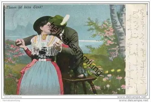 Liebespaar - Küssen ist keine Sünd