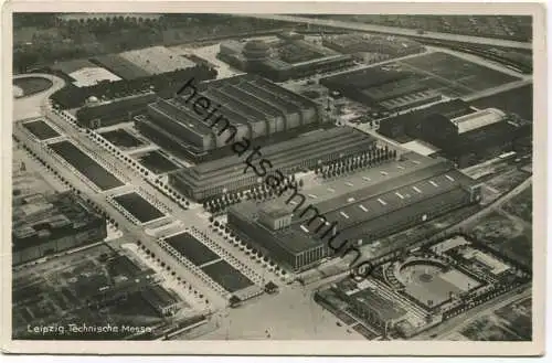 Leipzig - Technische Messe - Foto-AK - Verlag Hamburger Luftbild - gel. 1937