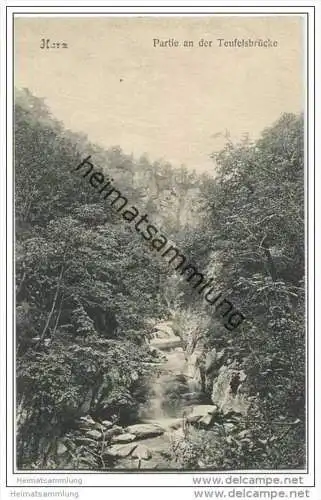 Bodetal - Harz - Partie an der Teufelsbrücke ca. 1905