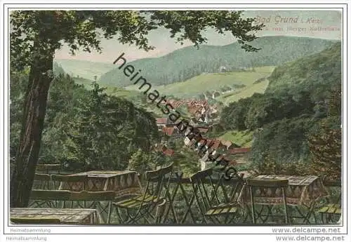 Bad Grund (Oberharz) - Panorama - Blick vom Iberger Kaffeehaus ca. 1910