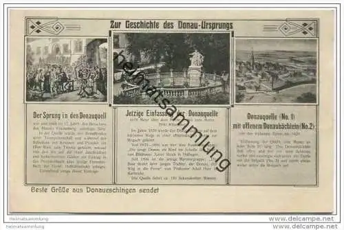 Donaueschingen - Geschichte des Donau-Ursprungs ca. 1930