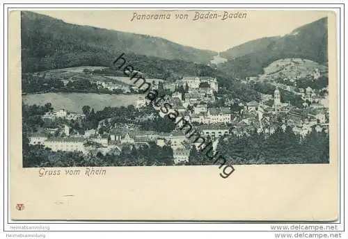 Baden-Baden - Panorama ca. 1900