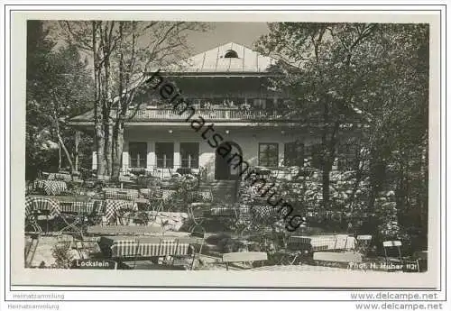 Berchtesgaden - Kaffee Restaurant Lockstein - Foto-AK 30er Jahre