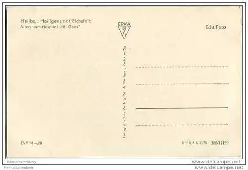 Heilbad Heiligenstadt - Altersheim Hospital Hl. Geist - Foto-AK