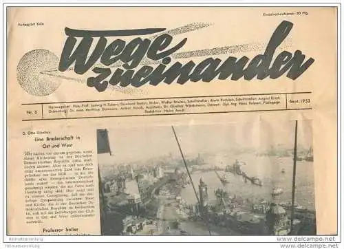 Wege zueinander - Zeitung Nr. 6. September 1953