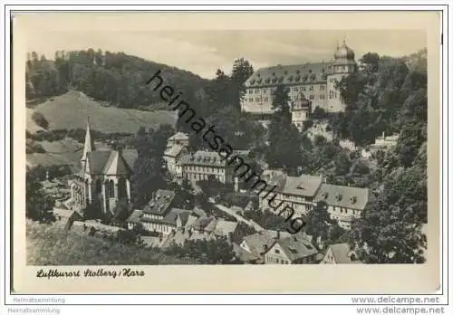 Stolberg - Teilansicht - Foto-AK 50er Jahre