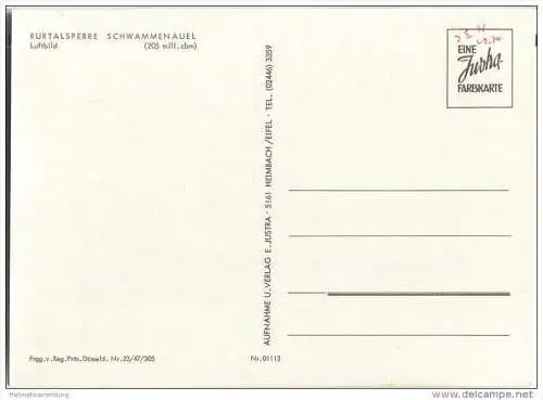 Rurtalsperre Schwammenauel - Luftbild