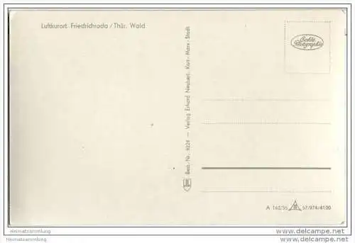 Friedrichroda - Gesamtansicht - Foto-AK 50er Jahre