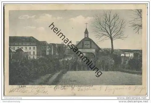 Laon - Deutscher Soldatenfriedhof - Briefstempel Rekrutenabteilung des mob. VIII A.-K. - Feldpost