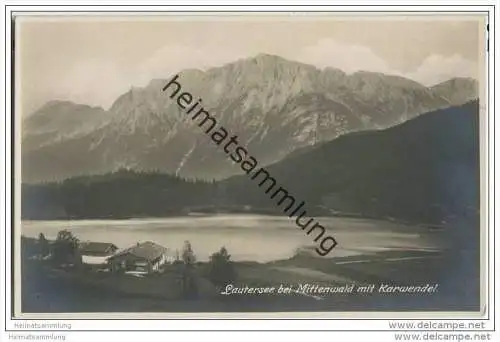 Lautersee mit Karwendel - Foto-AK