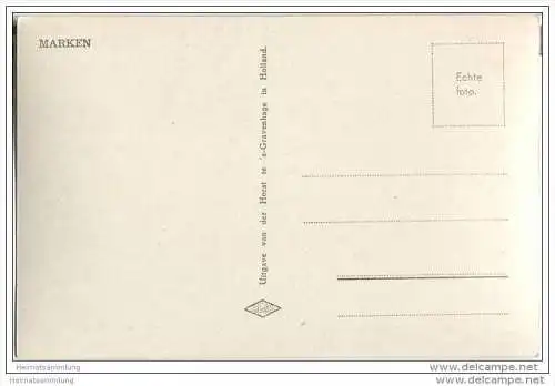 Marken - Frau mit Kind - Foto-AK