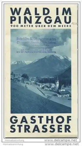 Wald im Pinzgau - Gasthof Strasser 30er Jahre - Faltblatt mit 16 Abbildungen