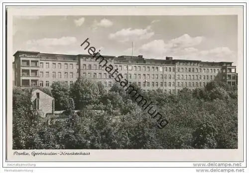 Berlin-Wilmersdorf - Gertrauden-Krankenhaus - Foto-AK 50er Jahre