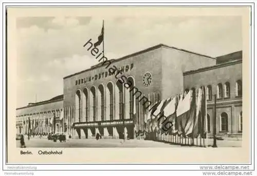 Berlin-Friedrichshain - Ostbahnhof - Foto-AK 50er Jahre