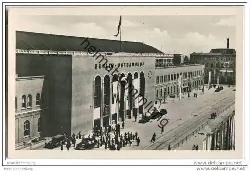 Berlin-Friedrichshain - Ostbahnhof - Foto-AK 50er Jahre