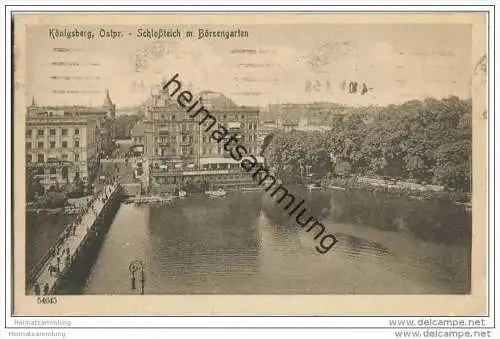 Königsberg - Schlossteich mit Börsengarten