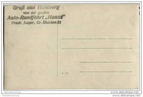 Hamburg - Autorundfahrt Hansa - Inhaber Friedrich Jasper 30er Jahre