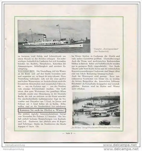 Nordseebad Cuxhaven 1932 - 24 Seiten mit 21 Abbildungen - Wohnungsanzeiger