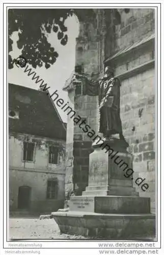 Brasov - Statuia lui Honterus - Foto-AK 60er Jahre