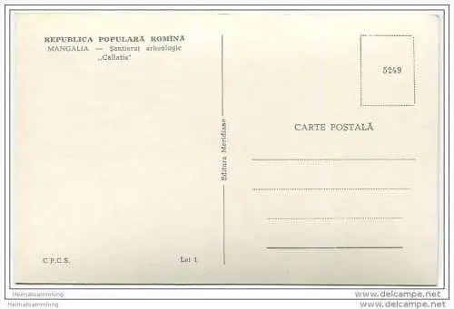 Mangalia - Santierul arheologic - Callatis - Foto-AK 60er Jahre