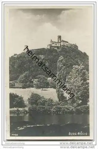 Burg Bösig - Foto-AK