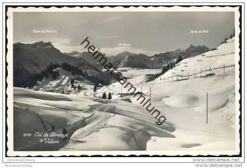 Col de Bretaye sur Villars - Foto-AK