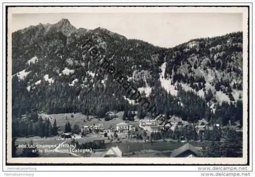 Lac Champex et le Bonhomme - Catogne - Foto-AK