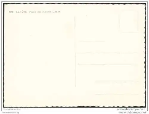 Geneve - Palais des Nations O.N.U. - Foto-AK Grossformat
