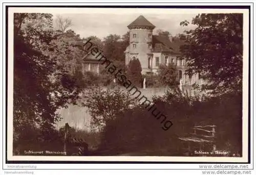 Rheinsberg - Schloss - Theater - Foto-AK ca. 1930