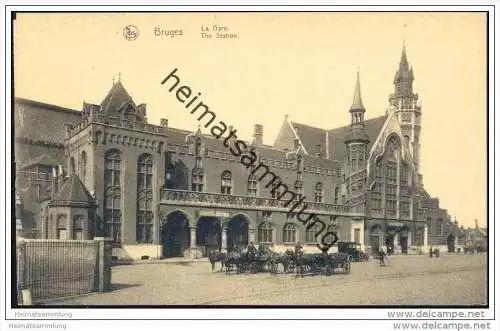 Bruges - La Gare - Edituer Godderis-Tanghe Bruges ca. 1910