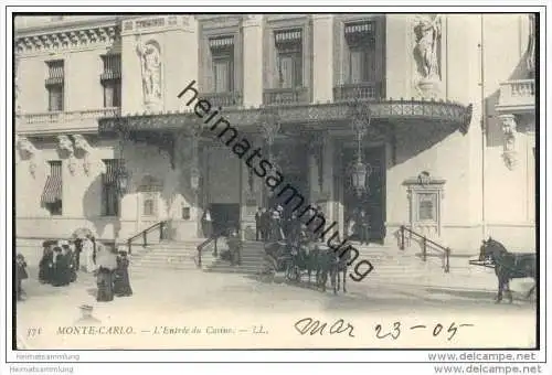 Monaco - Monte Carlo - L'Entree du Casino