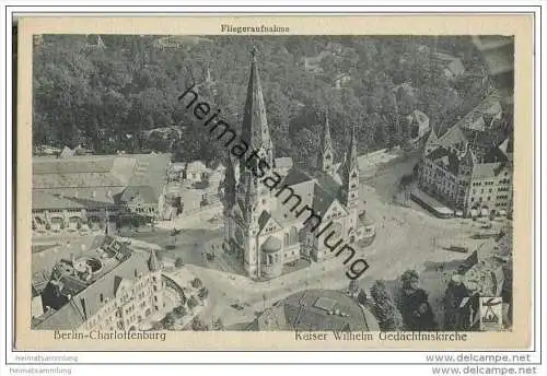 Berlin-Charlottenburg - Kaiser Wilhelm Gedächtniskirche - Fliegeraufnahme