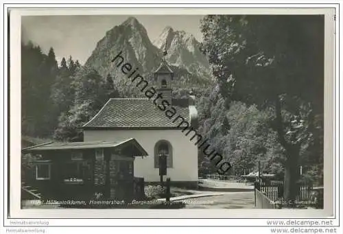 Höllentalklamm - Hammersbach - Bergkapelle - Foto-AK