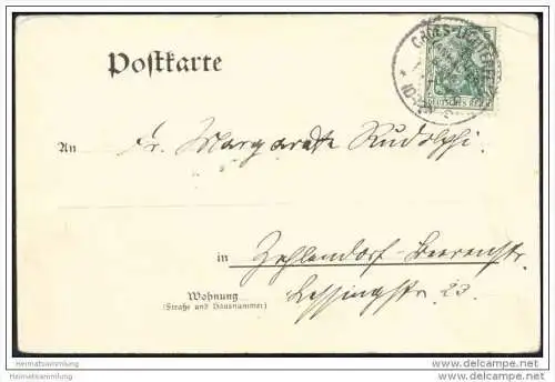 Berlin - Savoy Hotel - Gruss vom Subskriptions Maskenball 1903 - signiert Johannes Rudolphi 02