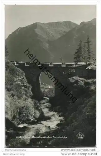 Guttalbrücke - Grossglockner-Hochalpenstrasse - Foto-AK