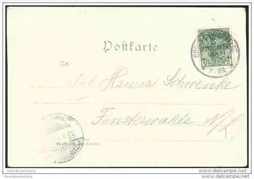 Berlin - Bismarck-Denkmal - Propaganda - Stempel Gross-Lichterfelde (Potsdamer Bahn)