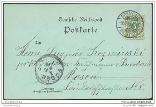 Berlin-Grunewald - Blick auf das Schloss - Verlag J. Goldiner Berlin - Stempel Spandau-Ruhleben