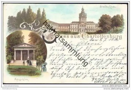 Berlin-Charlottenburg - Schloss - Mausoleum - Stempel EK Charlottenburg 1 c