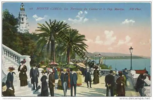 Monaco - Monte Carlo - Les Terrasses du Casino et le Cap Martin