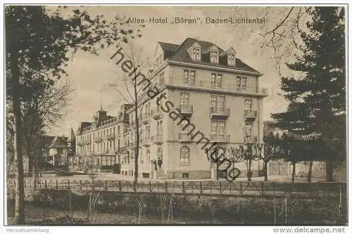 Baden-Baden - Baden-Lichtental - Allee-Hotel Bären - Verlag Wilh. Th. Schmidt Baden-Baden