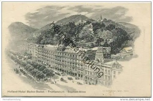 Baden-Baden - Holland-Hotel - Verlag Art. Institut Orell Füssli Zürich