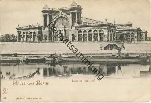 Gruss aus Berlin - Lehrter Bahnhof - Verlag L. Saalfeld Berlin ca. 1900