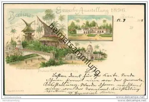 Berliner Gewerbeausstellung 1896 - Deutsche-Colonial-Ausstellung