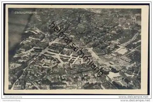 Wien - Karlsplatz - Schwarzenbergplatz - Fliegeraufnahme ca. 1920