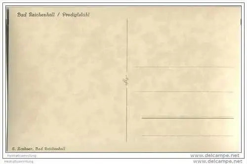 Bad Reichenhall - Gottesdienst - Predigtstuhl - Foto-AK