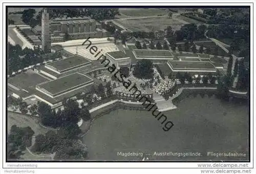 Magdeburg - Luftbild - Ausstellungsgelände 30er Jahre