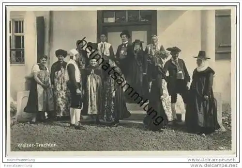 Walser Trachten - Foto-AK
