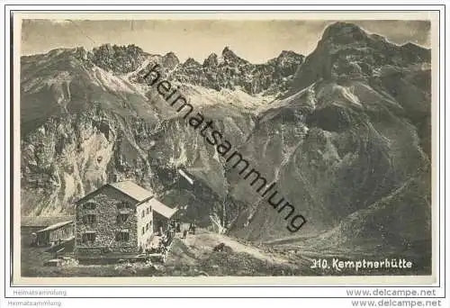 Kemptnerhütte - Foto-AK