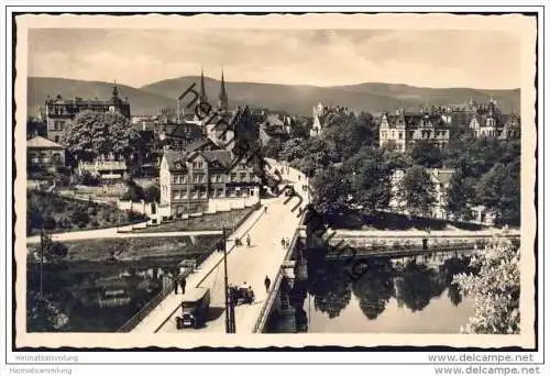 Saalfeld - Eingang zur Stadt - Foto-AK 30er Jahre