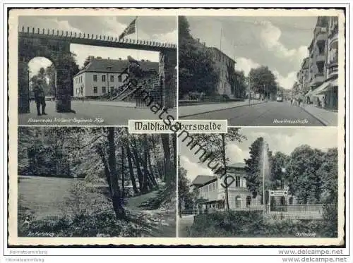 Eberswalde - Kaserne des Artillerie- Regiments 75/II - Neue Kreuzstrasse - Am Hertateich - Gaststätte Harmonie